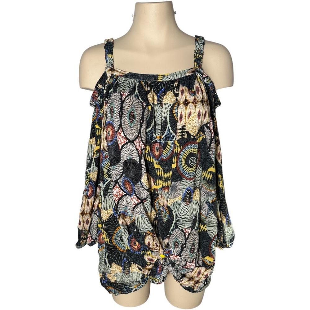 Claire France Multicolor Patterned Blouse